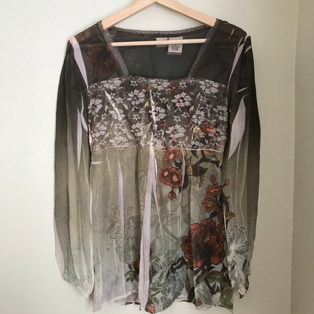 Boho Floral Top | S